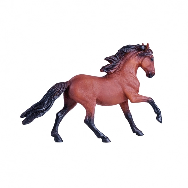 Realistische Mojo Lusitano Pferdefigur in Braun