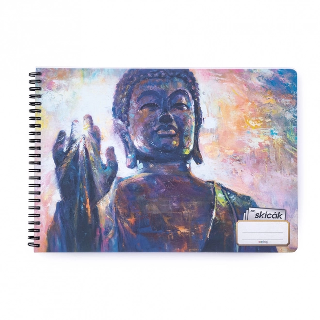 Skizzenblock A4 Mit Buddha-Design