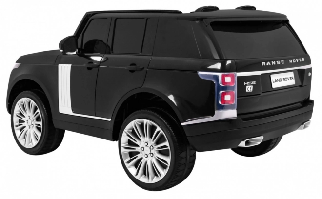 Range Rover HSE 2-sitziges Kinderauto Schwarz + Fernbedienung + 5 Gurte + Audio-Panel + LED-Diode