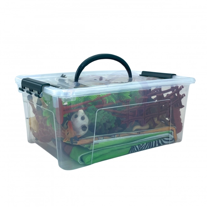 Woopie safari figura-set mit mattestück