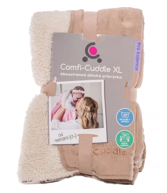 Kinderdecke Comfi-Cuddle 140x100cm, Mink