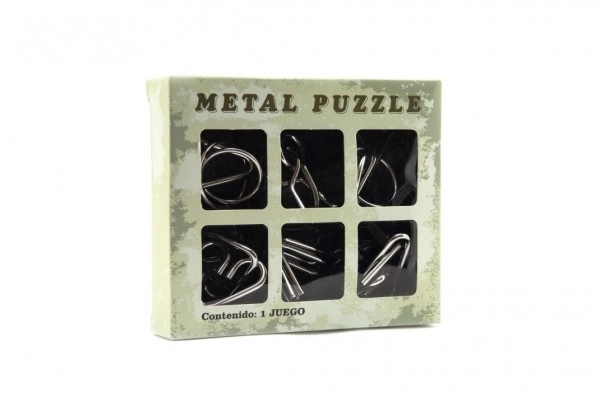 Metallpuzzle Set mit 6 Teilen