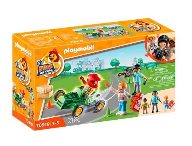 Playmobil Rettungseinsatz Rennfahrer