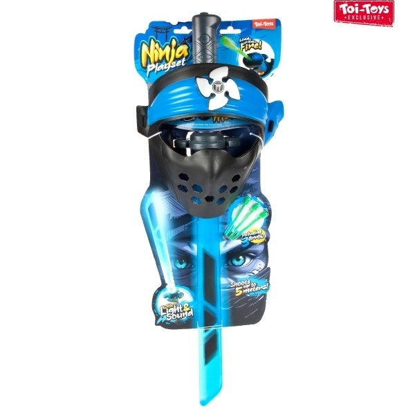 Ninja-Set Schwert + Maske + Pfeile mit Ton und Licht