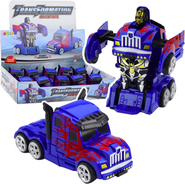 LKW-Roboter 2-in-1 blau mit Antrieb