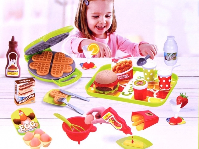 Spielküchen-Set mit Waffeleisen