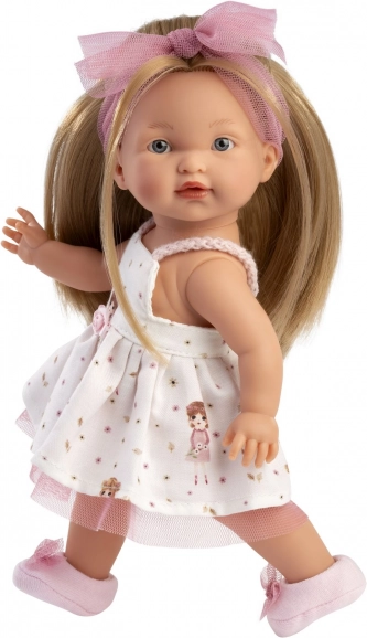 Realistische Puppe Llorens Valeria mit Ganzkörper-Vinyl - 28 cm