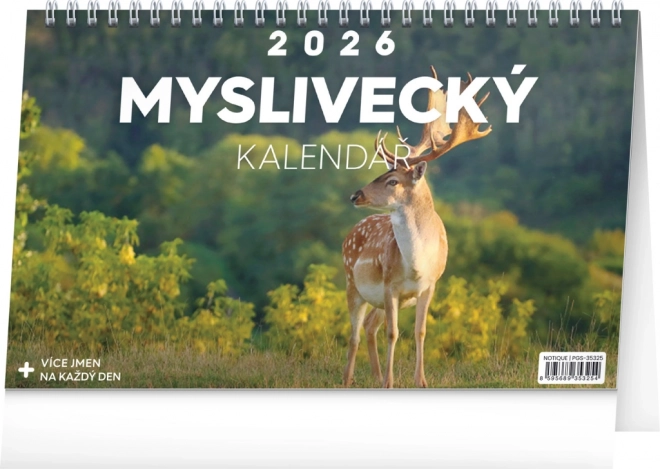Notique Tischkalender Jäger 2026