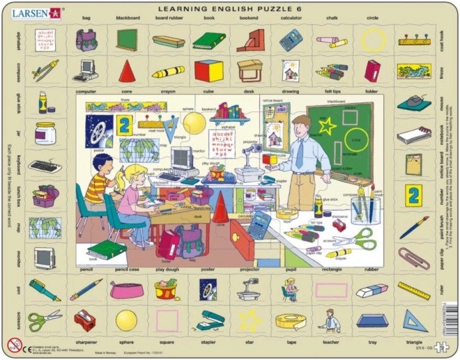 Larsen Englisch-Puzzle: In der Schule