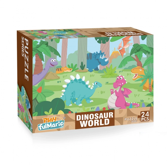 Puzzle mit Dinosaurier-Motiv 24 Teile