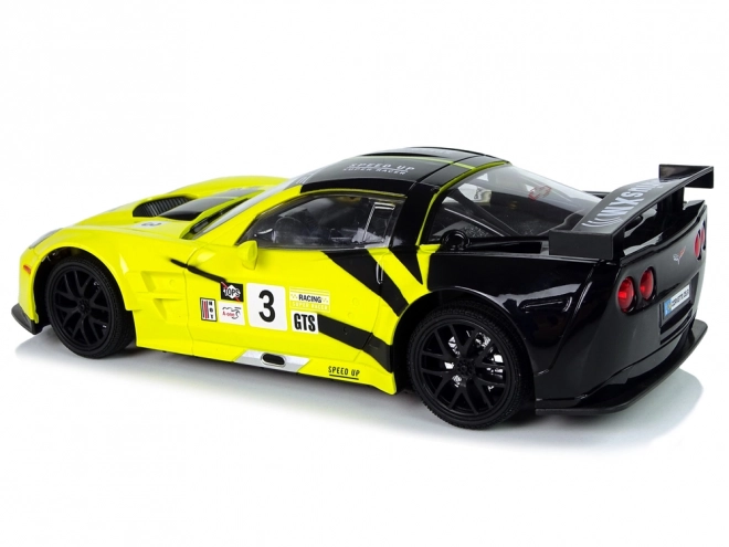 Ferngesteuertes Sportwagen Corvette C6.R Gelb mit Beleuchtung