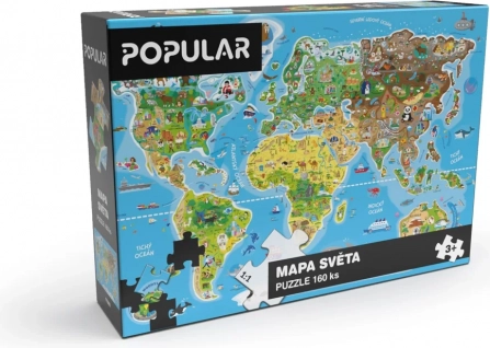 Puzzle Weltkarte 160 Teile