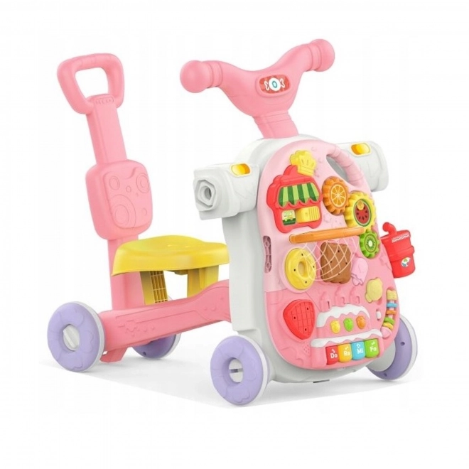 Multifunktionaler Lauflerner 5-in-1 für Kleinkinder Rosa