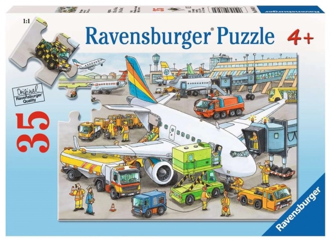 Ravensburger Puzzle Hektischer Flughafen 35 Teile