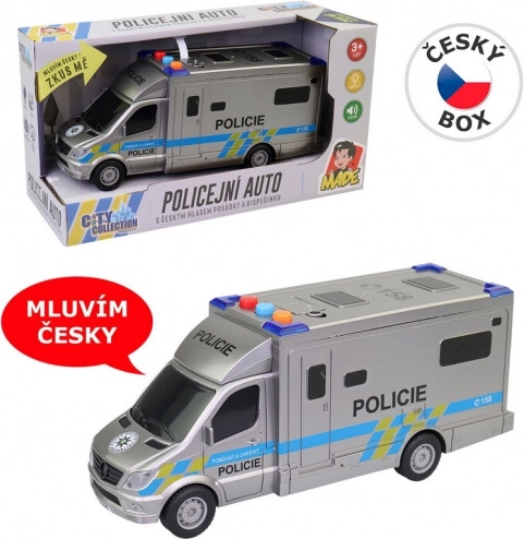Polizeiauto 1:16 mit Licht und Sound, 19,5 cm
