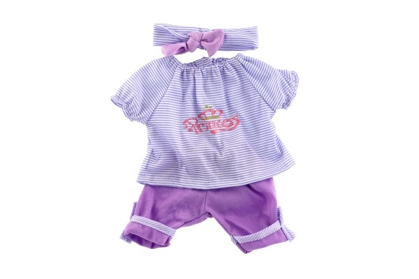 Lila Komplettset mit Haarband