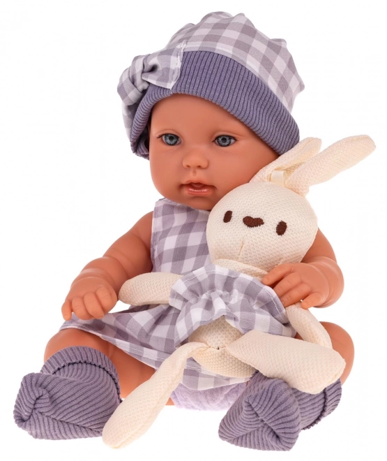 Puppen-Set Baby mit Zubehör Lila