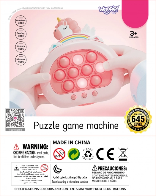 Woopie Elektronisches Pop It Spiel Einhorn