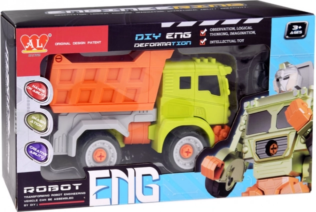 Zwei Spielzeuge in einem: Auto und Roboter