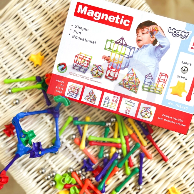 Woopie Magnetisches Konstruktionsspielzeug 110 Teile