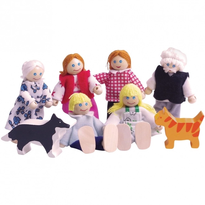 Bigjigs Toys Puppenhausfamilie Set