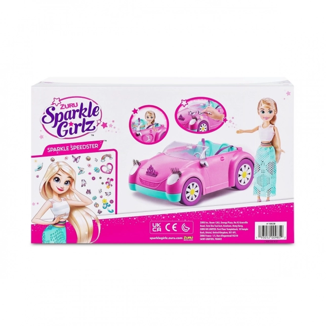 Sparkle Girlz Cabrio-Set mit Puppe 26,7 cm