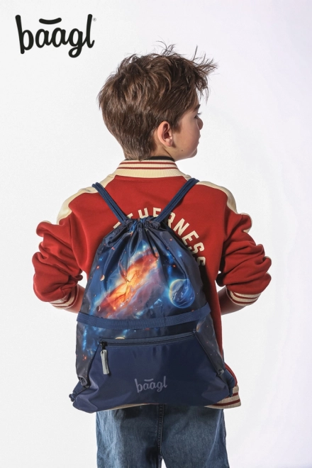 Beutel mit Tasche Weltraum
