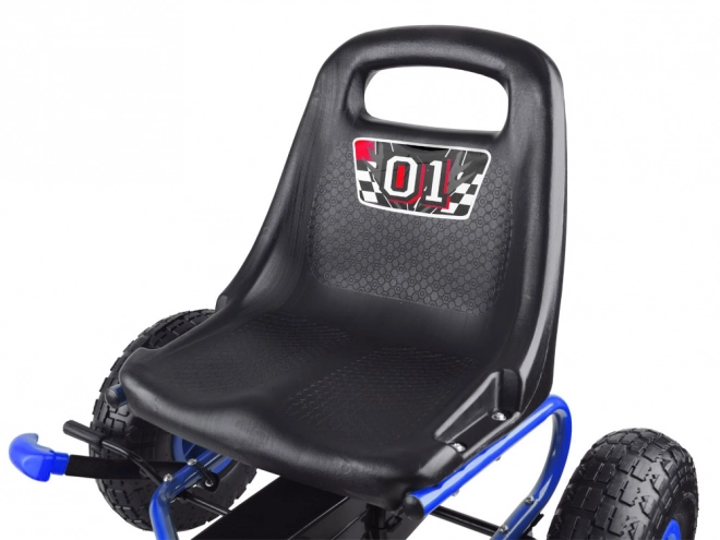 Gokart Formel 01 mit Pumpgummireifen – blau