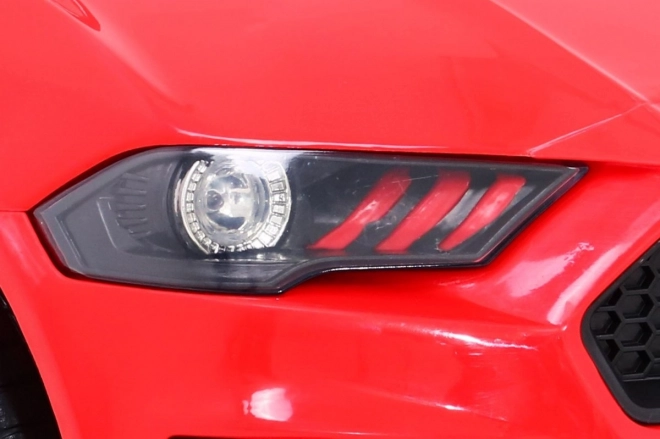 GT Sportwagen auf Batterie für Kinder Rot + Fernbedienung + langsamer Start + Gepäckträger + MP3 LED