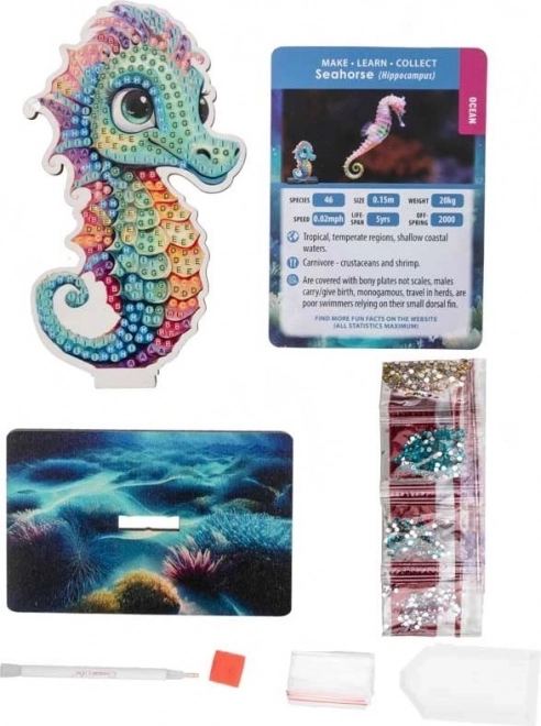 CRYSTAL ART Diamantmalerei Seepferdchen
