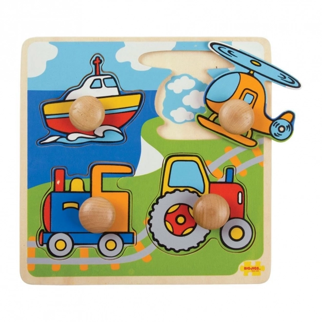 Bigjigs Toys Holzpuzzle Verkehr