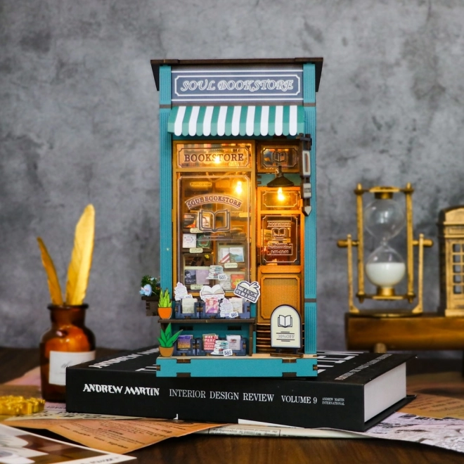 Buchstütze Bücherladen der Seele – Bausatz für Kinder