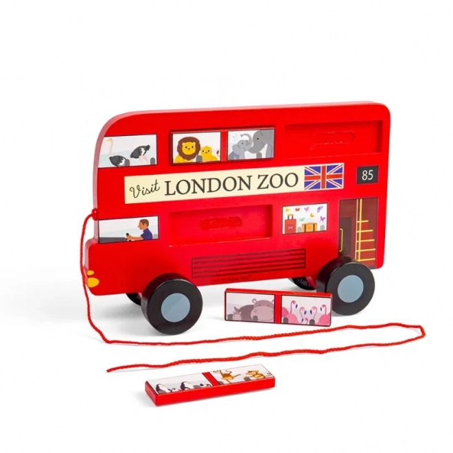 Bigjigs Spielzeug Ziehspielzeug Londoner Bus