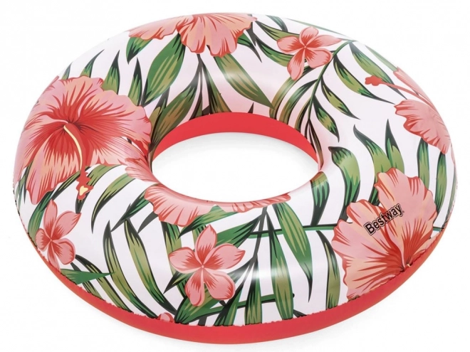 Doppelseitiger Schwimmring Bestway Tropical Palms – Rosa