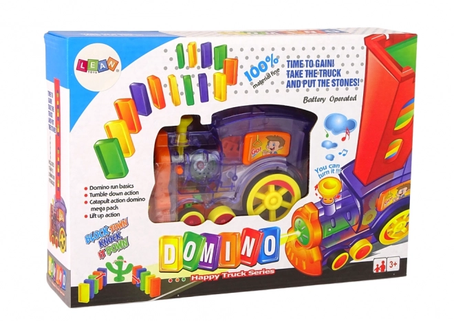 Interaktive Lokomotive Zug Domino Puzzle Transparent mit Sound