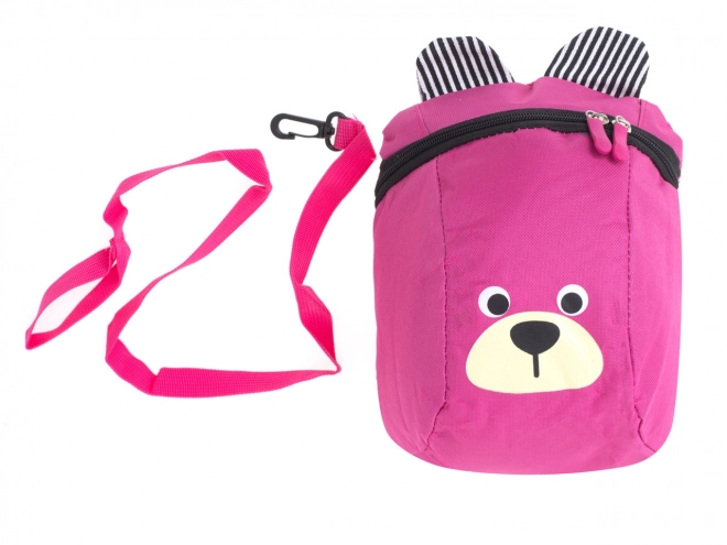 Rucksack für Kleinkinder Bären-Design in Rosa