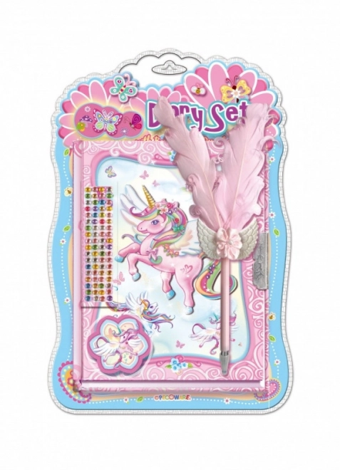 Pecoware Einhorn Tagebuch mit Stift