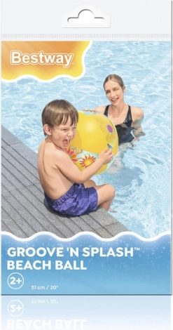 Aufblasbarer Ball gelb 51 cm Bestway