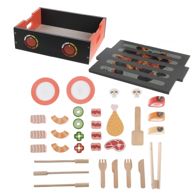 Holz BBQ Grill Set für Kinder