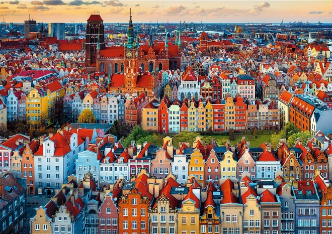 Trefl Puzzle Premium Plus Foto Odyssey: Blick auf Danzig, Polen 1000 Teile