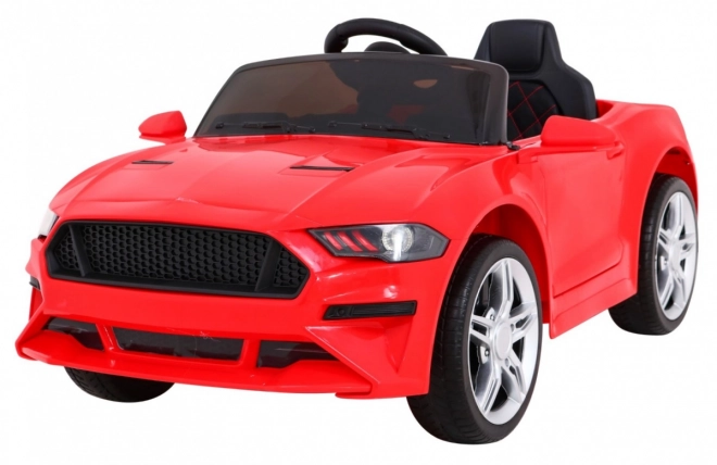 GT Sportwagen auf Batterie für Kinder Rot + Fernbedienung + langsamer Start + Gepäckträger + MP3 LED