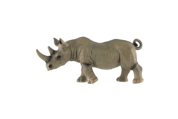 Zweihorn-Nashorn aus Kunststoff 14 cm im Beutel