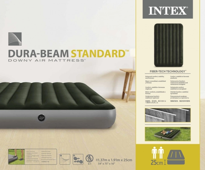 Intex Aufblasbares Doppelbett mit integrierter Pumpe