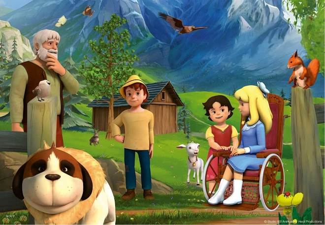 Ravensburger Puzzle Heidi: Gemeinsam Zeit in den Bergen