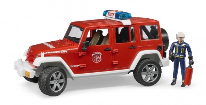 Roter Feuerwehr Jeep WRANGLER mit Figur und Zubehör