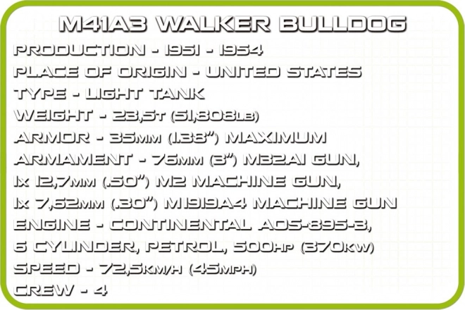 Bausteine M41A3 Walker Bulldog