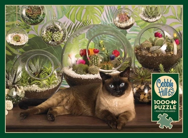 Cobble Hill Puzzle Katze und Terrarien 1000 Teile