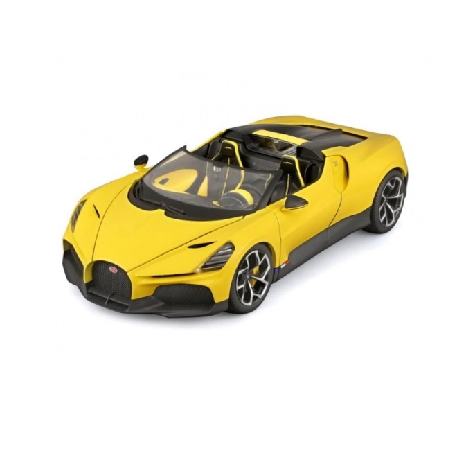 Bburago Bugatti Mistral Gelb Modellauto im Maßstab 1:18