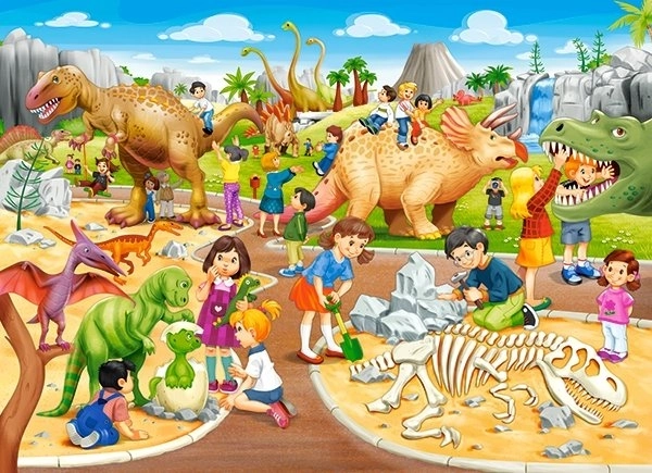 Puzzle Dinosaurierpark 70 Teile
