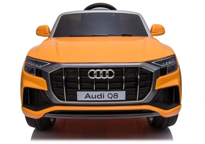 Gelber Audi Q8 Elektroauto für Kinder